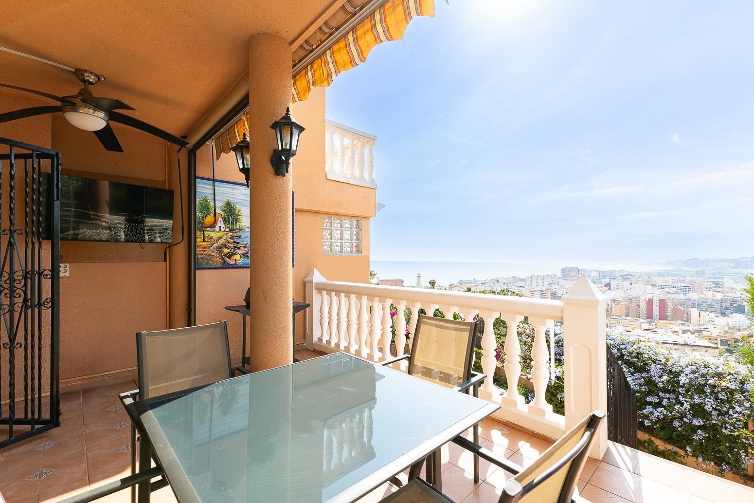 Terrace of Single-family semi-detached for sale in Cullera  with Air Conditioner, Heating and Private garden
