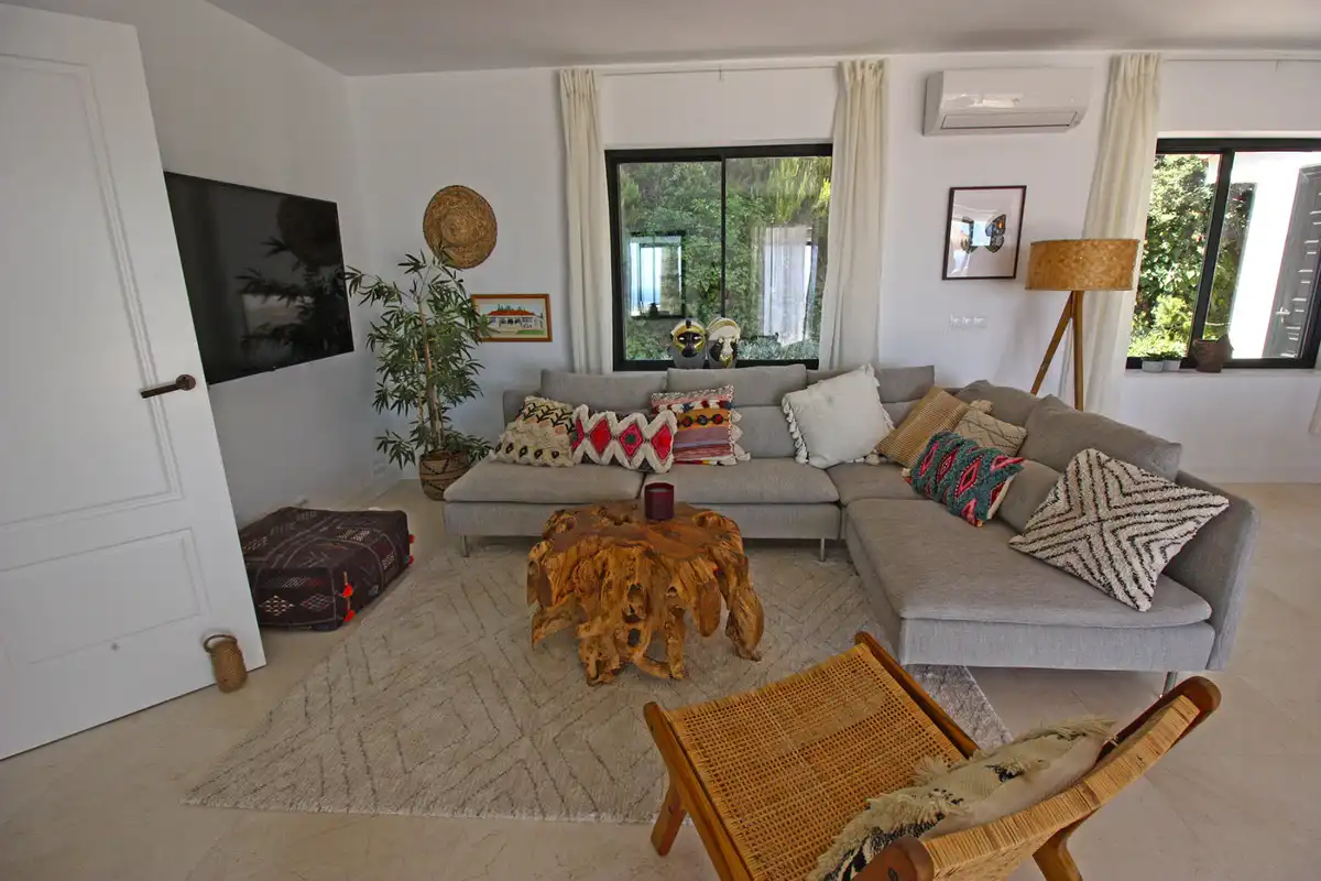 Sala de estar de Casa o chalet en venta en Benalmádena con Aire acondicionado, Calefacción y Jardín privado