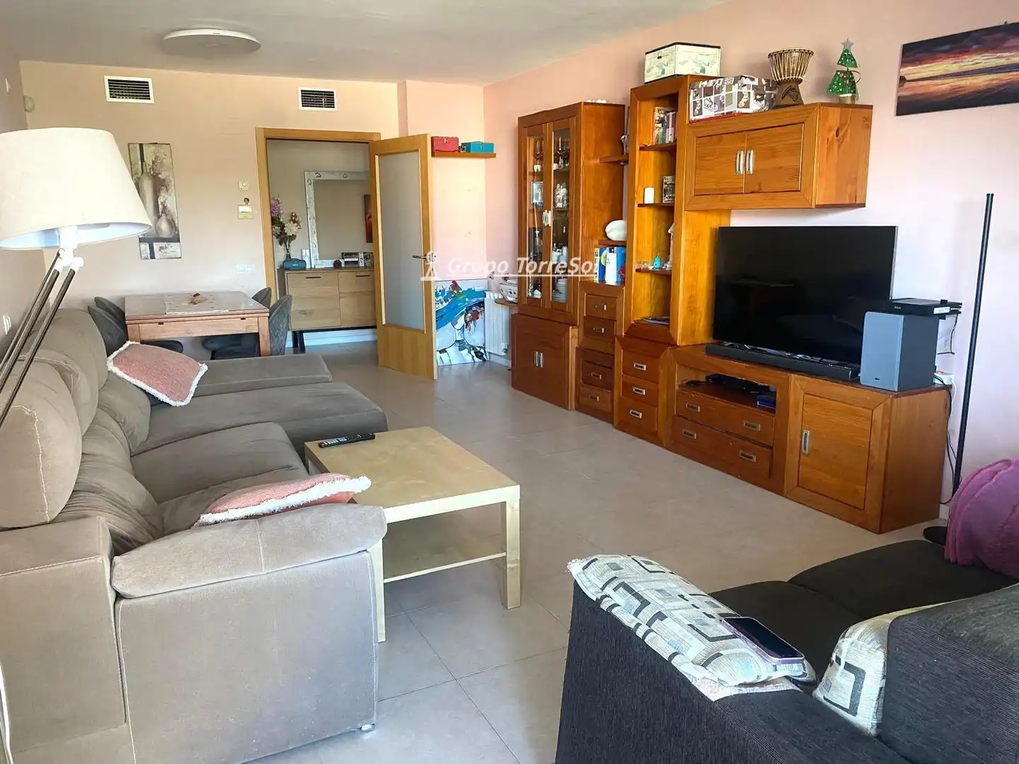 Wohnzimmer von Wohnung zum Verkauf in El Vendrell mit Klimaanlage, Heizung und Terrasse