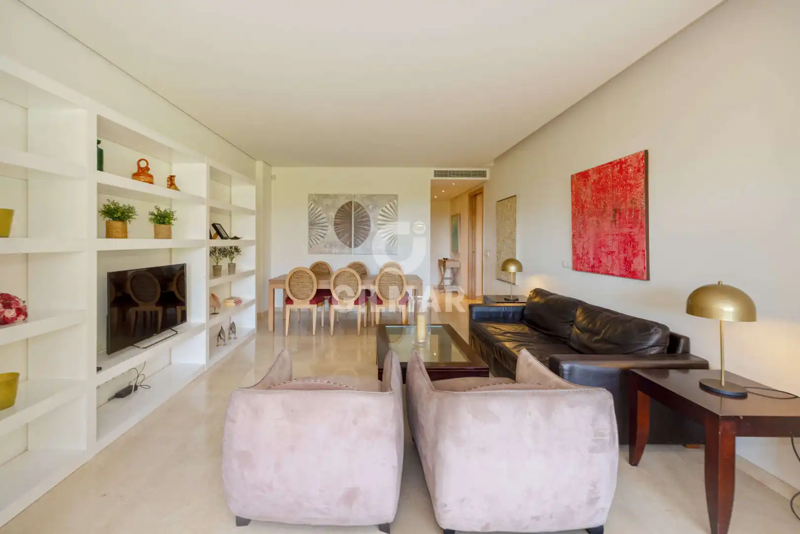 Sala de estar de Apartamento en venta en Sotogrande con Calefacción, Jardín privado y Trastero