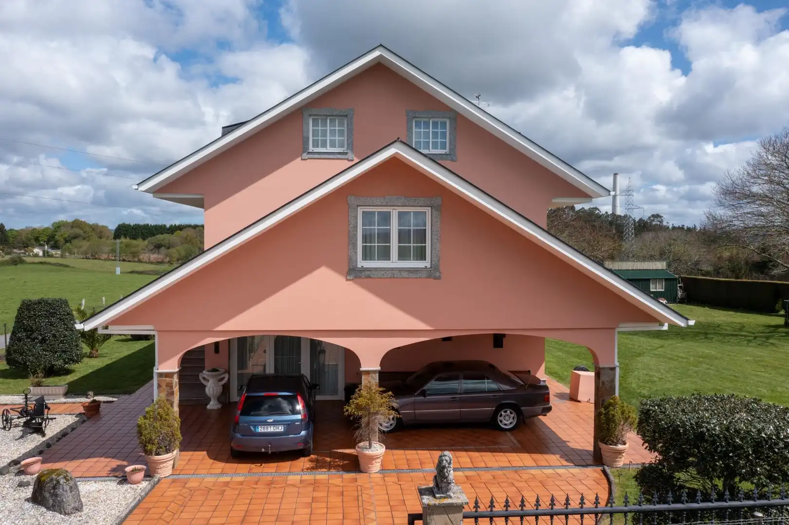 Exterior view of Houses for sale in As Pontes de García Rodríguez   with Private garden