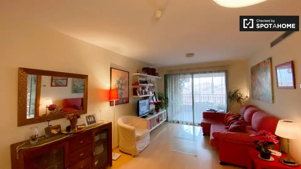 Living room of Flat for rent in Alboraya  with Air Conditioner, Heating and Furnished