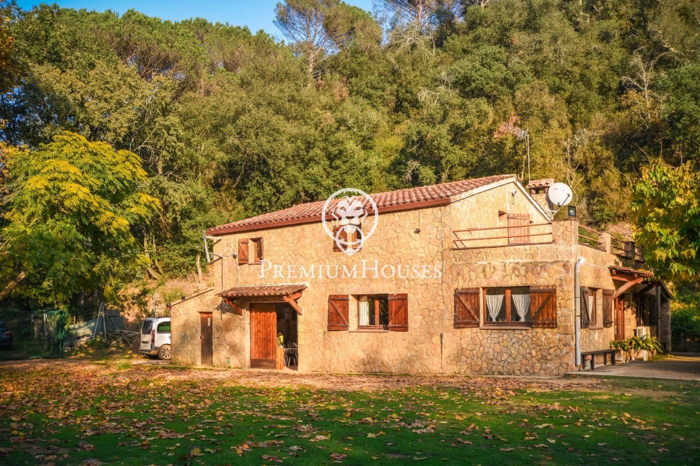Exterior view of Country house for sale in Fogars de la Selva  with Air Conditioner, Heating and Private garden