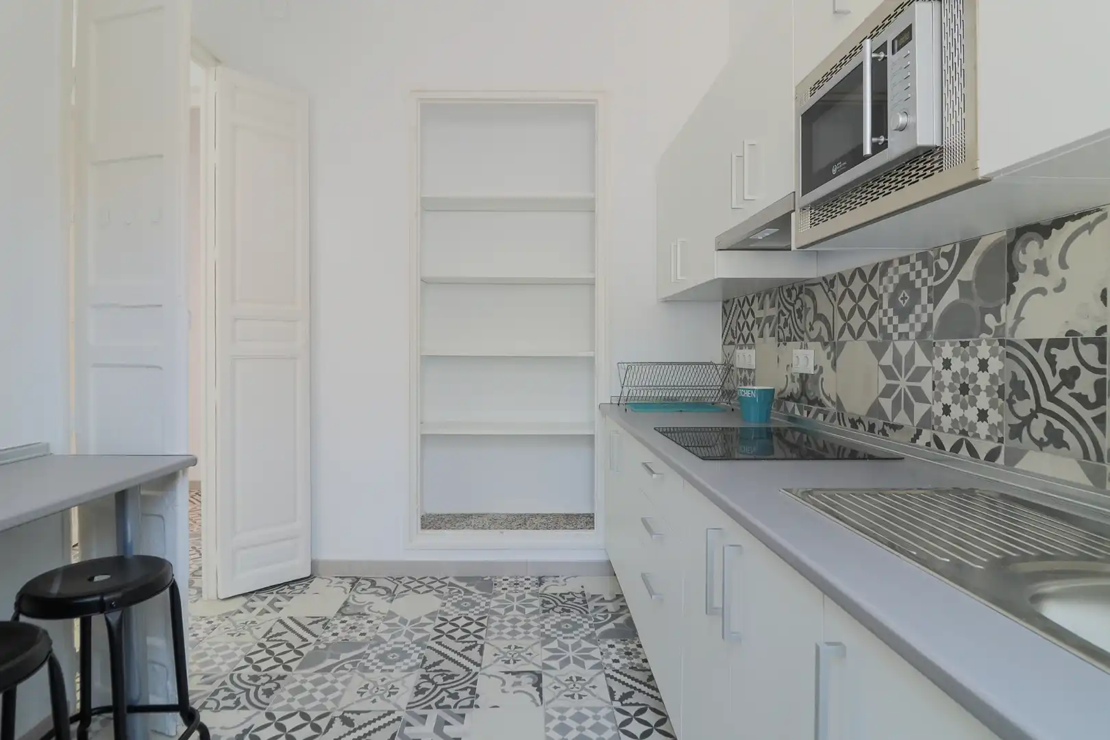 Cocina de Piso de alquiler en Málaga con Amueblado, Lavadora y Microondas