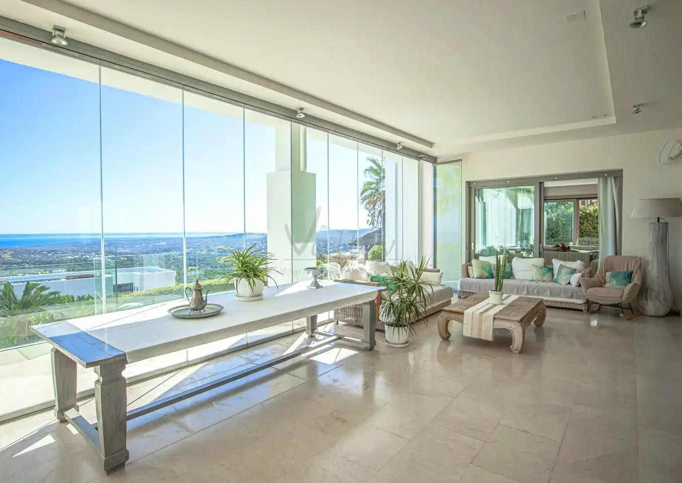 Sala de estar de Casa o chalet de alquiler en Sotogrande con Aire acondicionado, Jardín privado y Terraza