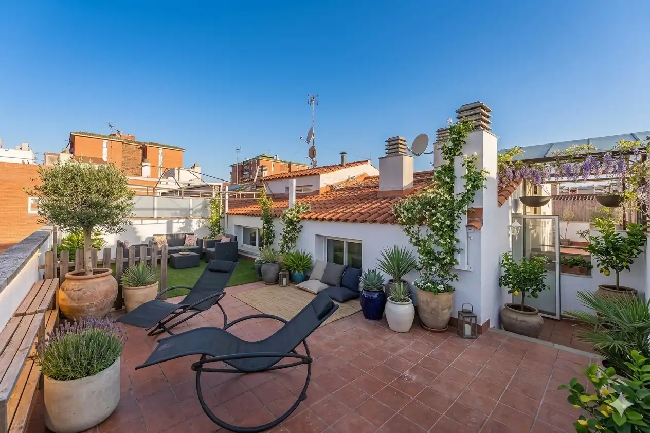Terrasse von Maisonette zum Verkauf in Mataró mit Klimaanlage, Heizung und Terrasse
