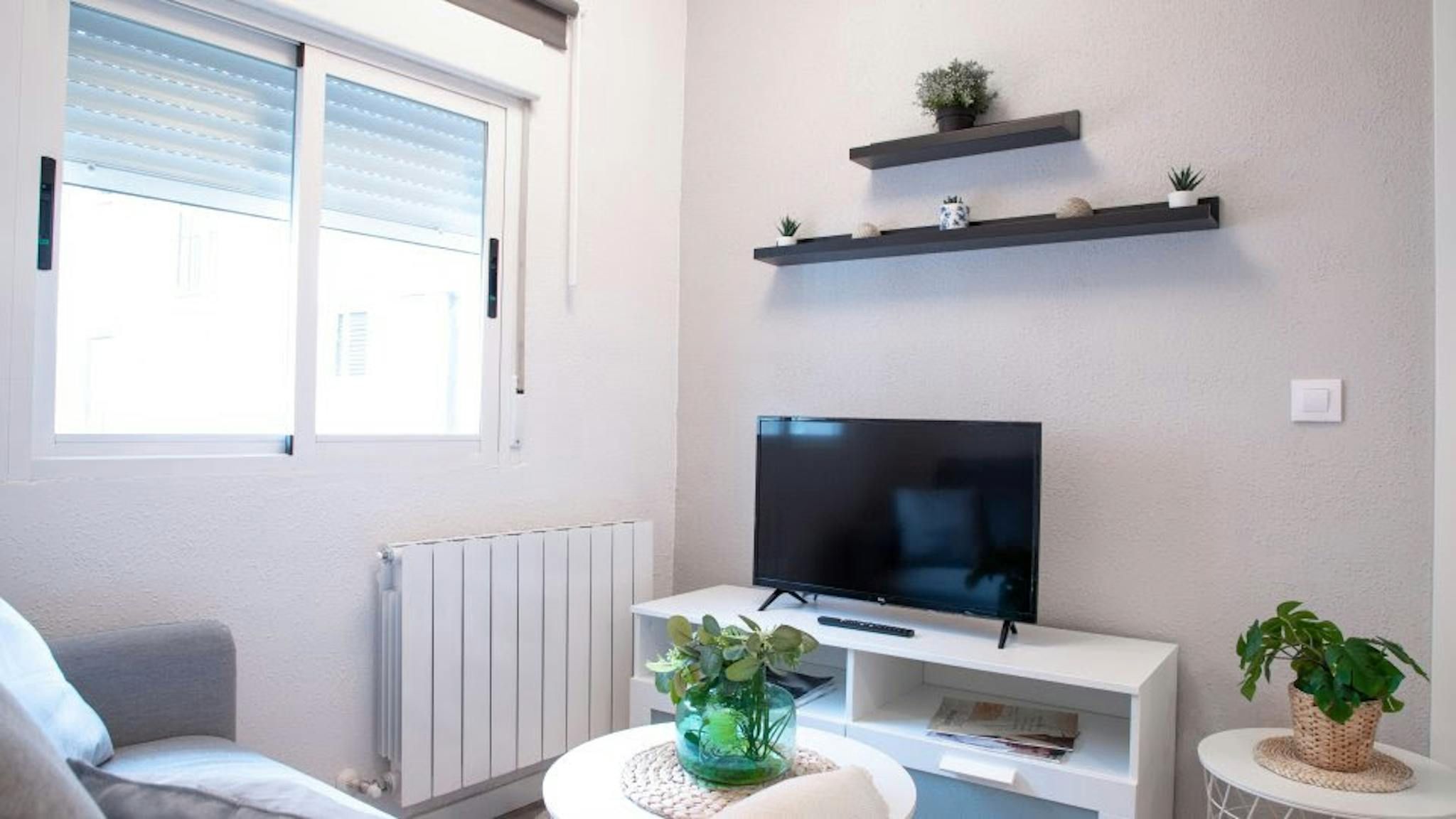 Living room of Flat for rent in  Madrid Capital  with Heating, Furnished and TV