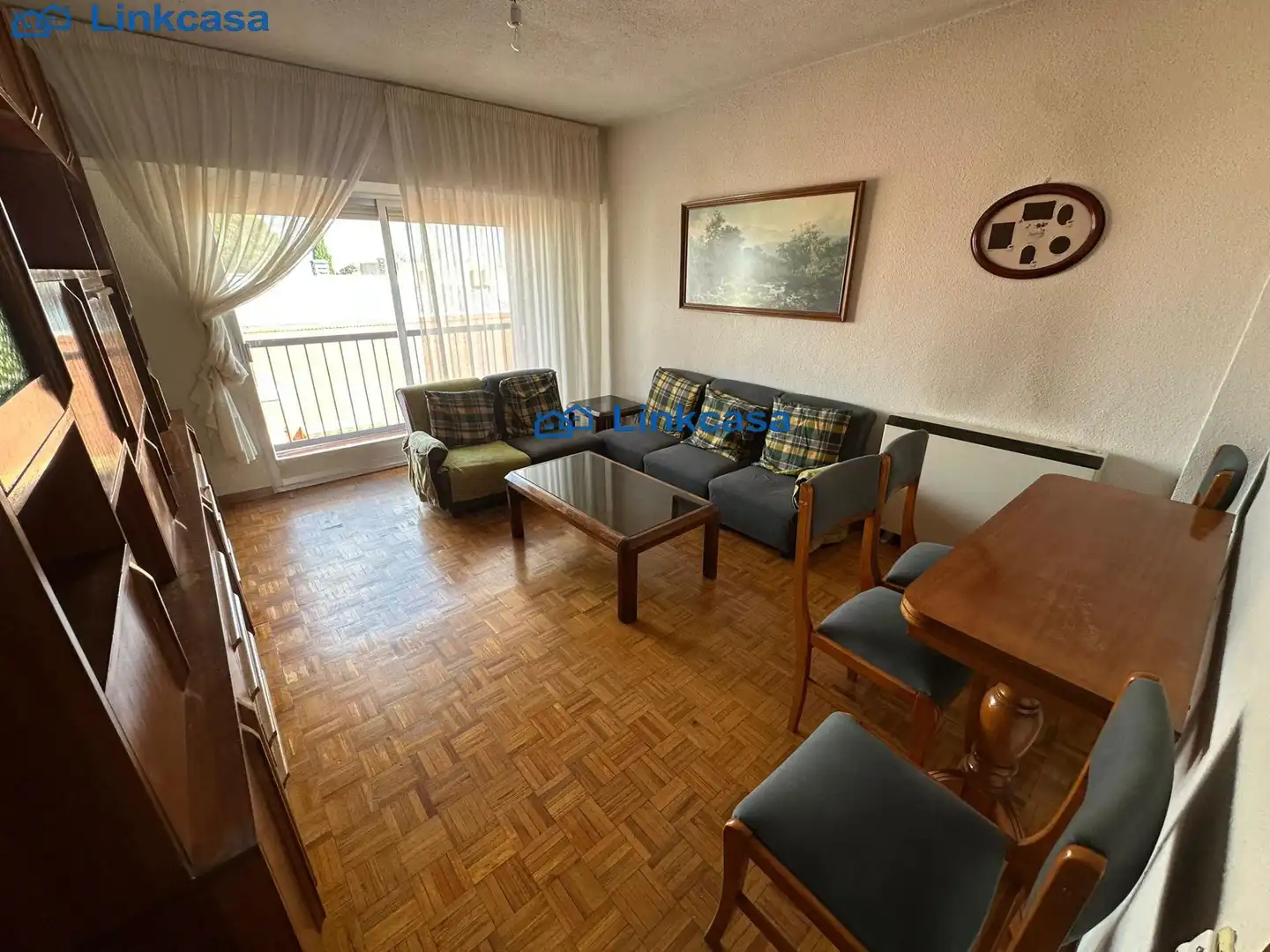 Living room of Flat for sale in Madrid  with Heating, Parquet flooring and Terrace