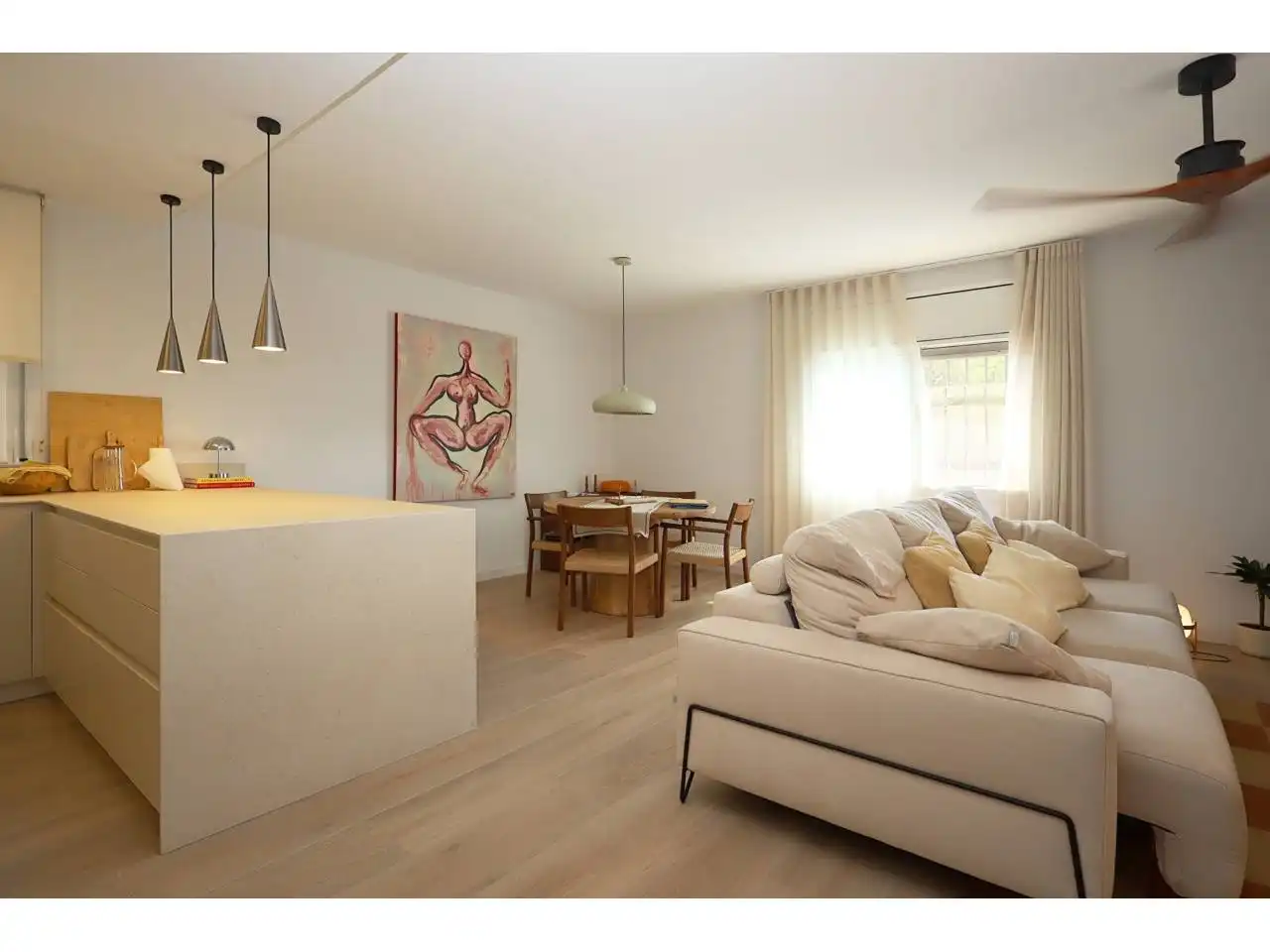 Living room of Houses for sale in Lloret de Mar  with Heating, Private garden and Parquet flooring