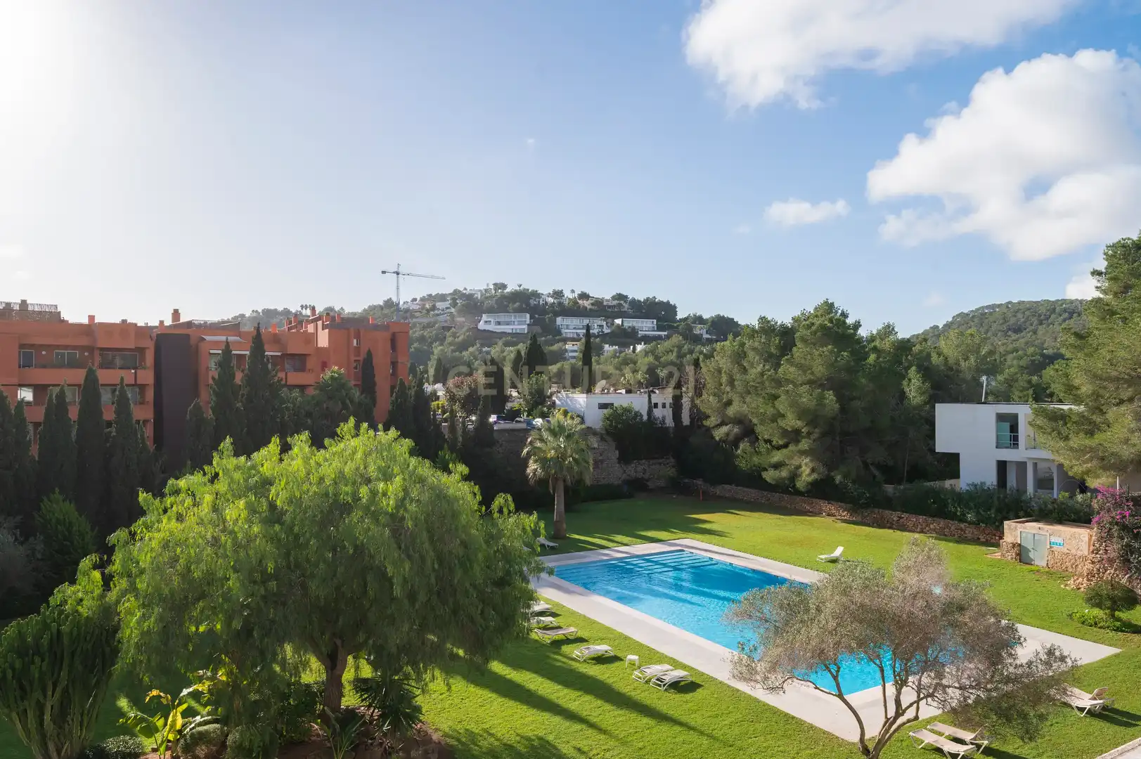Garten von Wohnung zum Verkauf in Santa Eulària des Riu mit Klimaanlage, Privatgarten und Balkon