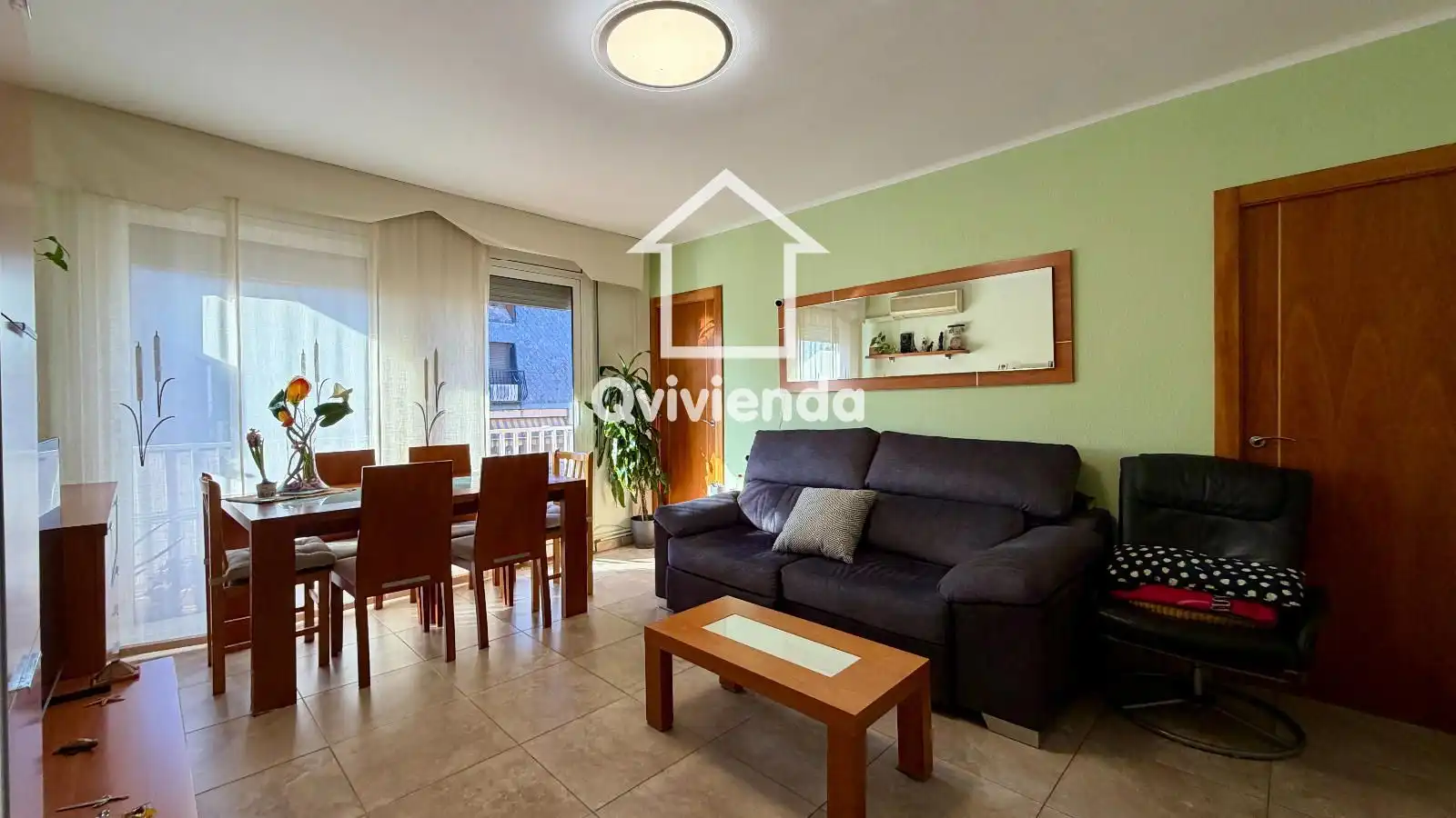 Living room of Flat for sale in Terrassa  with Air Conditioner, Heating and Terrace