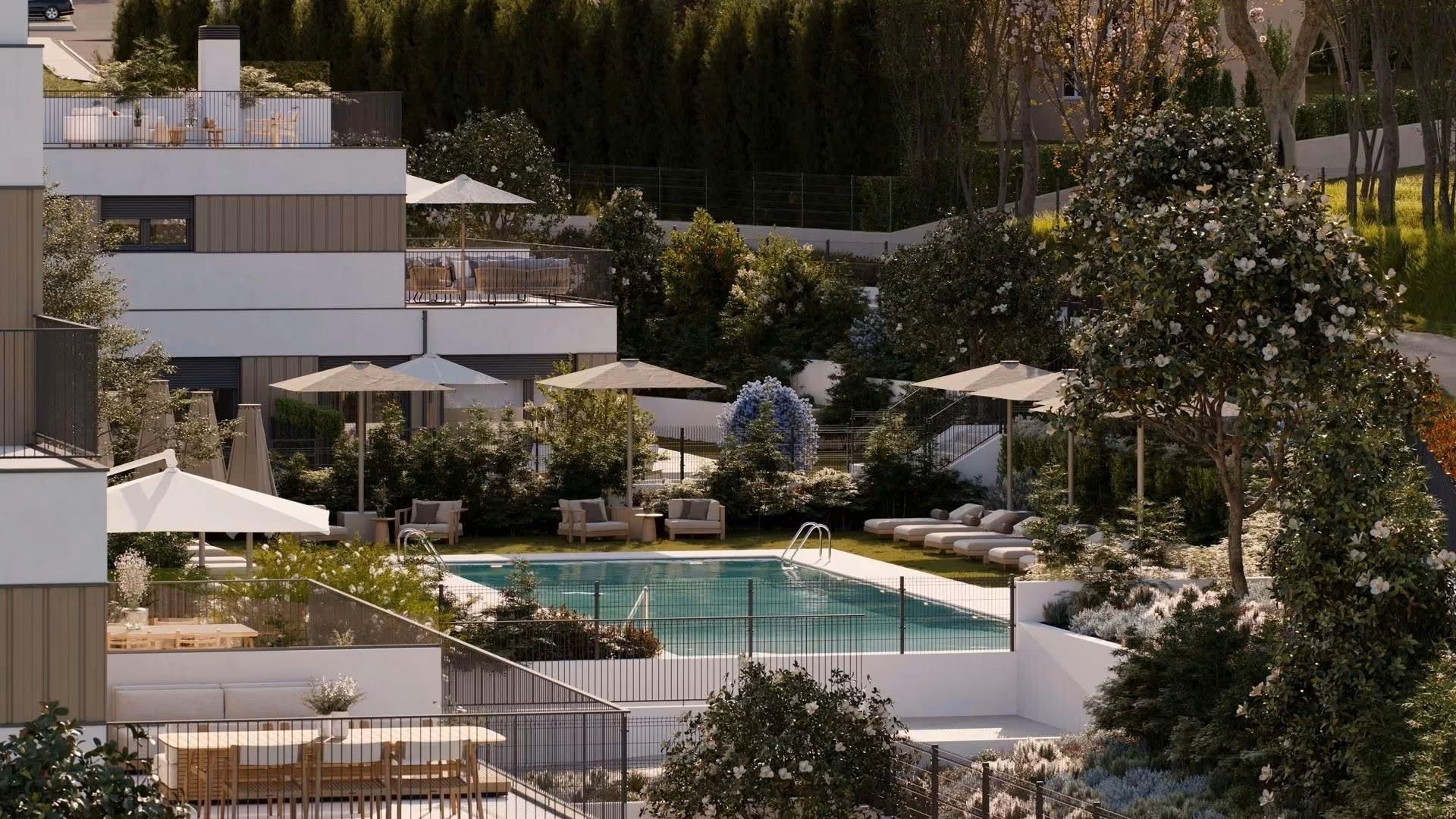 Schwimmbecken von Wohnung zum verkauf in Oleiros mit Terrasse und Gemeinschaftspool