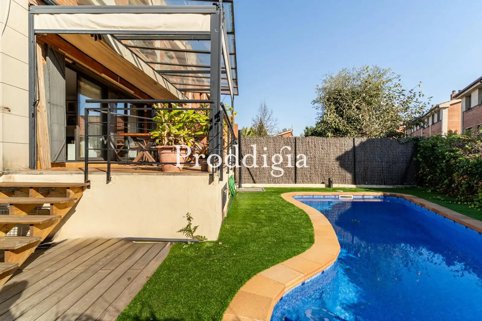 Terrace of Detached homes for sale in Sant Cugat del Vallès  with Air Conditioner, Heating and Private garden