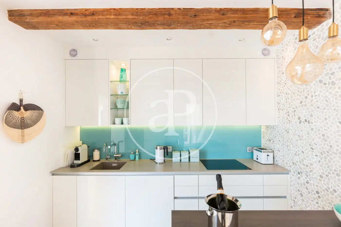 Cocina de Piso de alquiler en Andratx con Jardín privado, Terraza y Amueblado