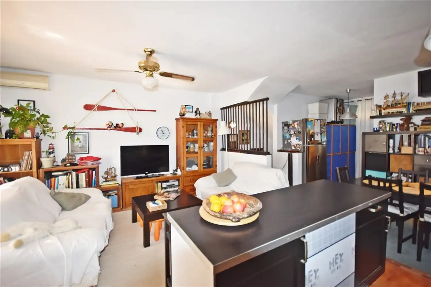 Wohnzimmer von Maisonette zum Verkauf in Mazarrón mit Klimaanlage, Heizung und Terrasse