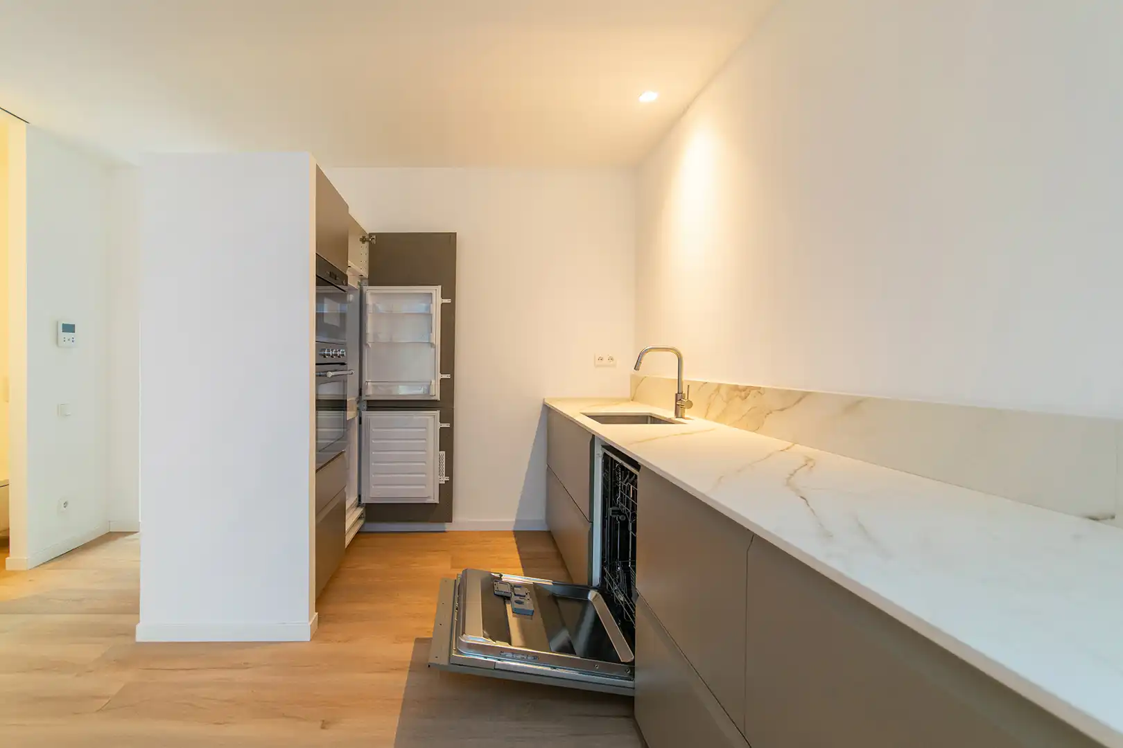 Cocina de Casa o chalet en venta en Badalona con Aire acondicionado, Terraza y Horno