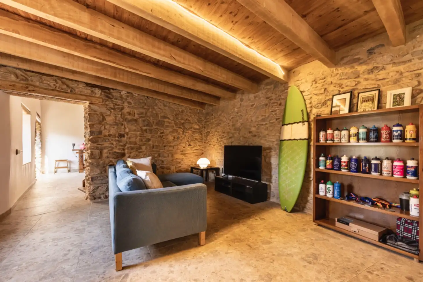 Sala d'estar de Finca rústica en venda en Prats i Sansor amb Calefacció
