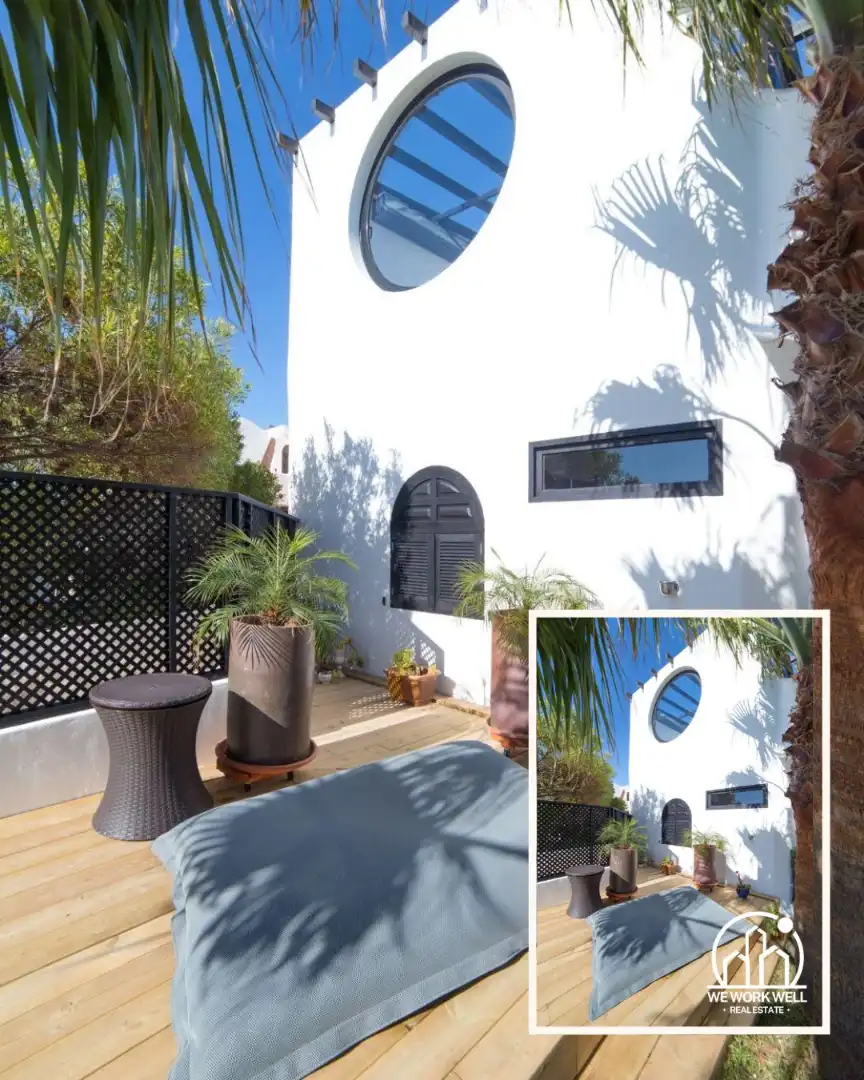 Vista exterior de Casa o xalet en venda en La Oliva amb Aire condicionat, Jardí privat i Parquet