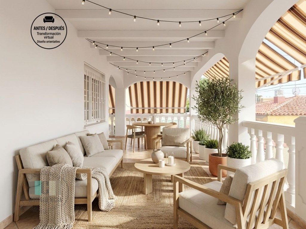 Terraza de Casa o chalet en venta en Almazora / Almassora con Aire acondicionado