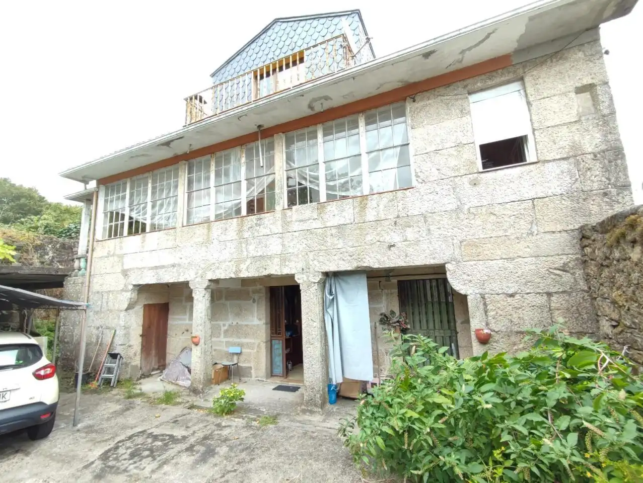 Vista exterior de Casa o chalet en venta en Pazos de Borbén con Calefacción, Jardín privado y Terraza