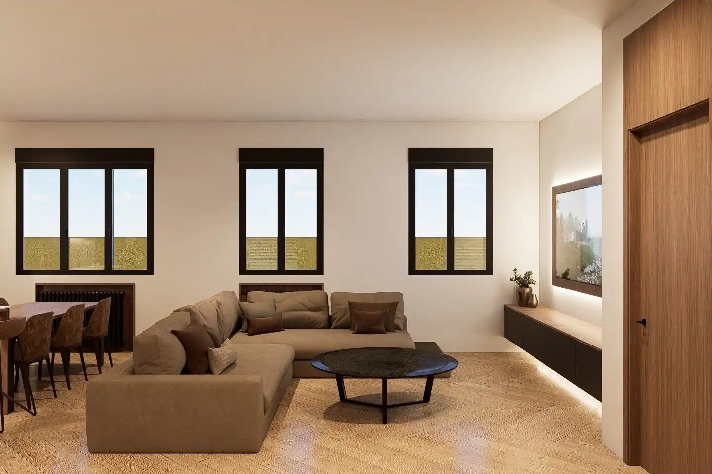 Sala de estar de Piso en venta en Oviedo  con Calefacción