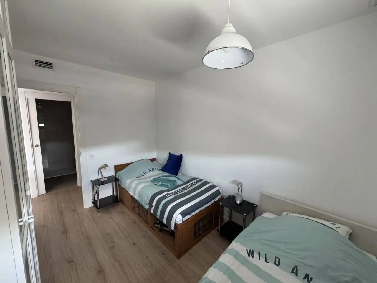 Bedroom of Flat for rent in Cubelles  with Air Conditioner, Heating and Parquet flooring