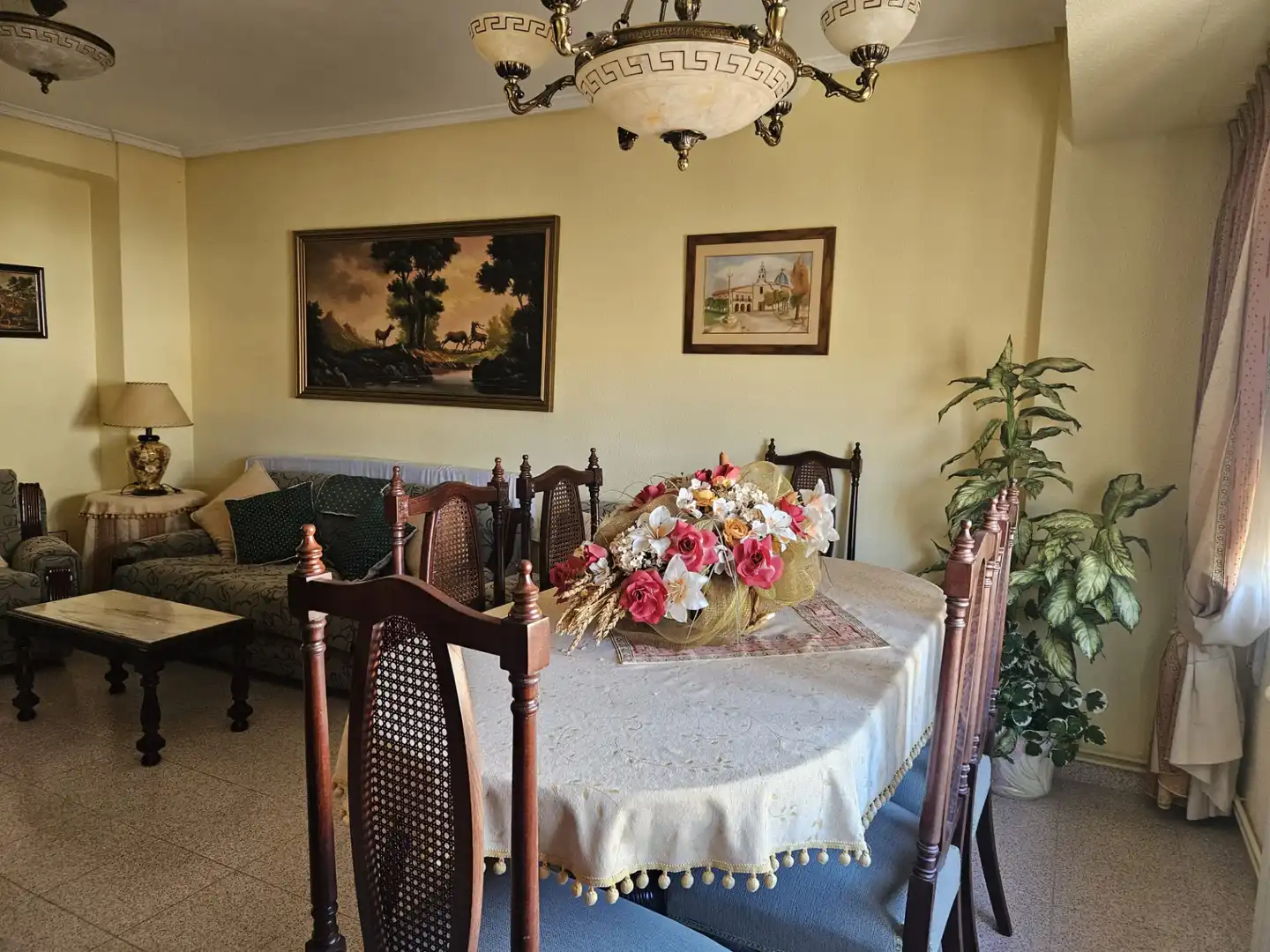 Esszimmer von Wohnung zum Verkauf in Castellón de la Plana / Castelló de la Plana mit Heizung, Möbliert und Ofen