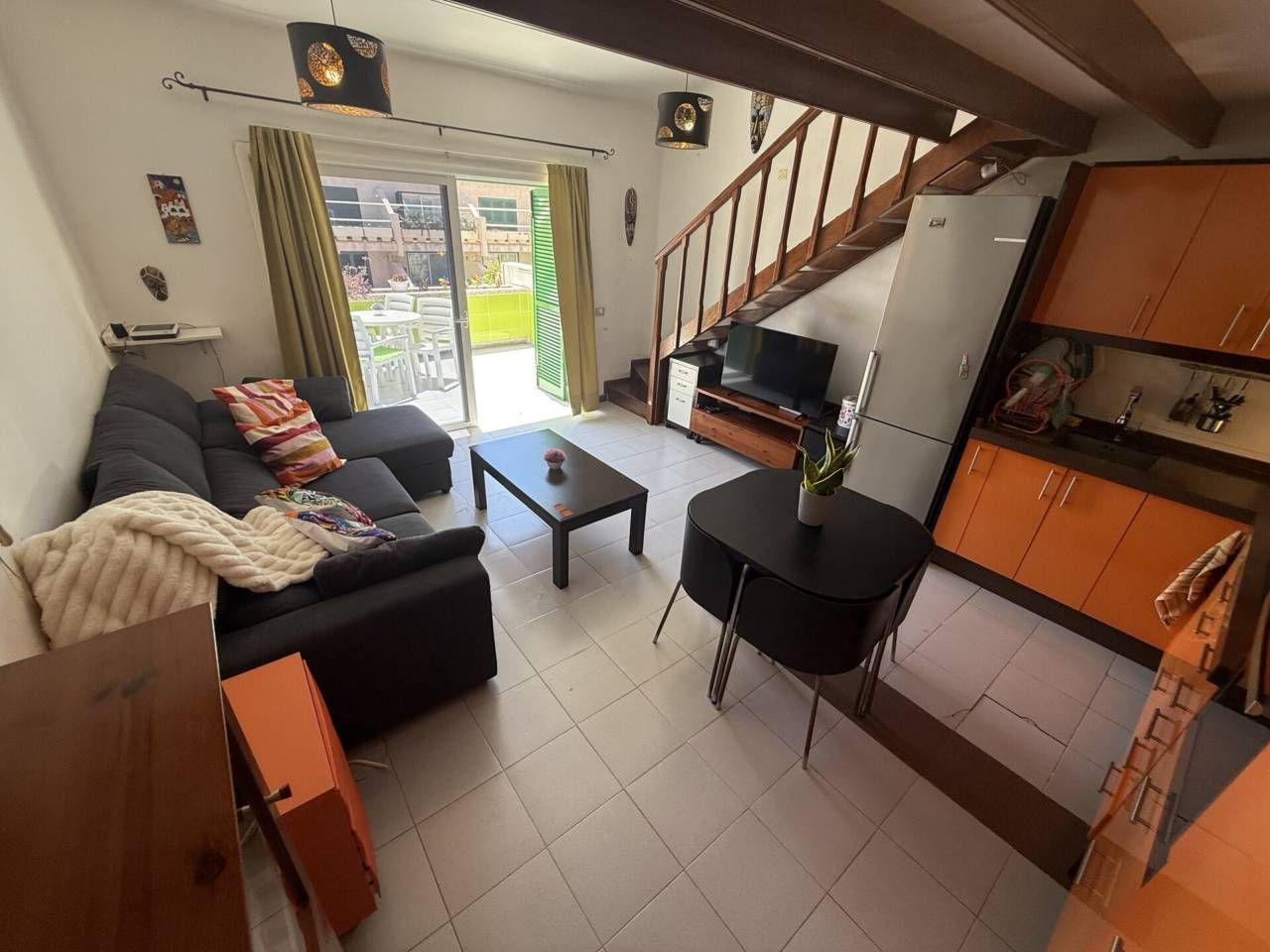 Living room of Duplex for sale in Granadilla de Abona  with Terrace, Storage room and Furnished