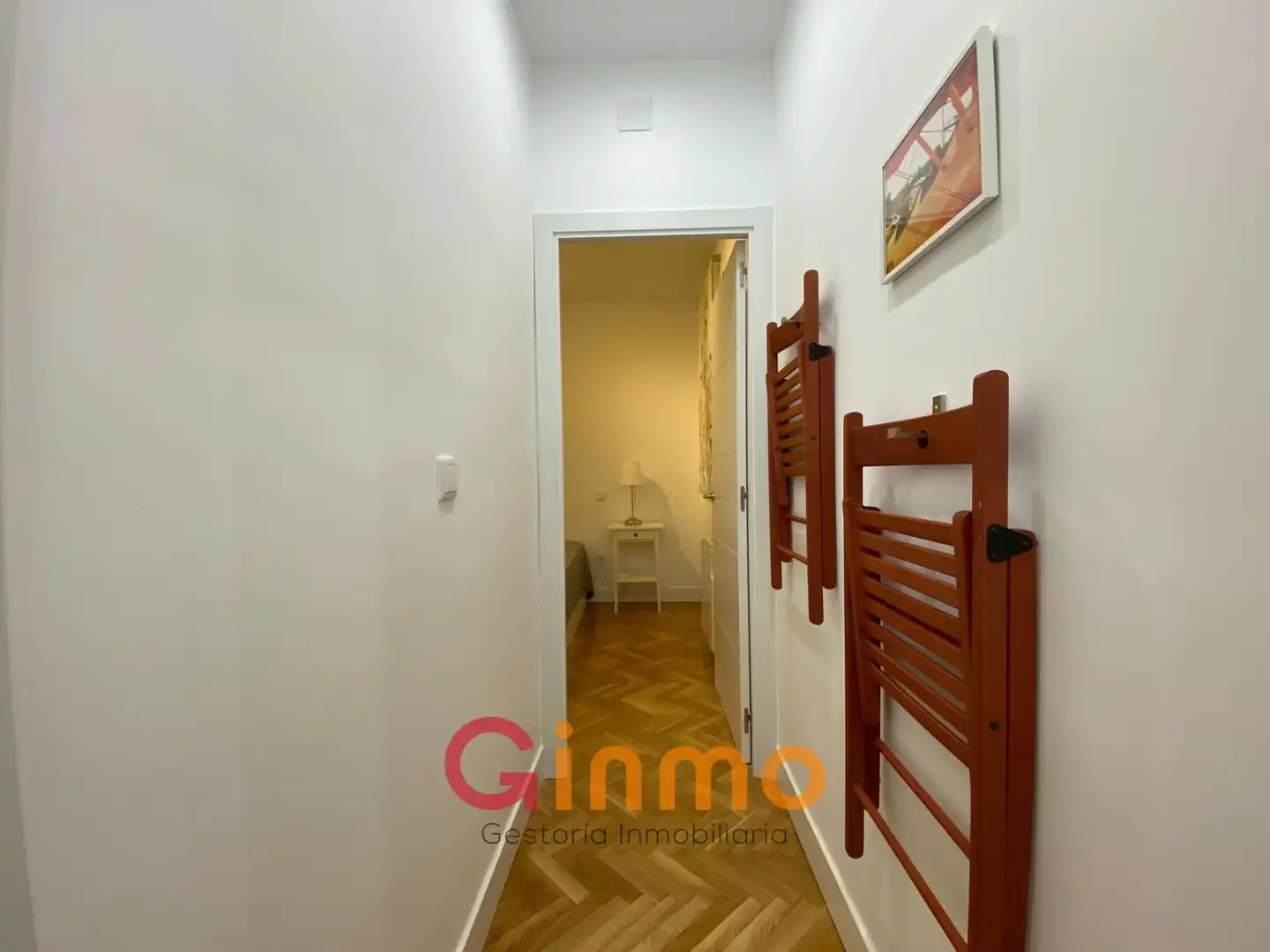 Schlafzimmer von Wohnung zur Miete in Madrid mit Klimaanlage, Möbliert und Ofen