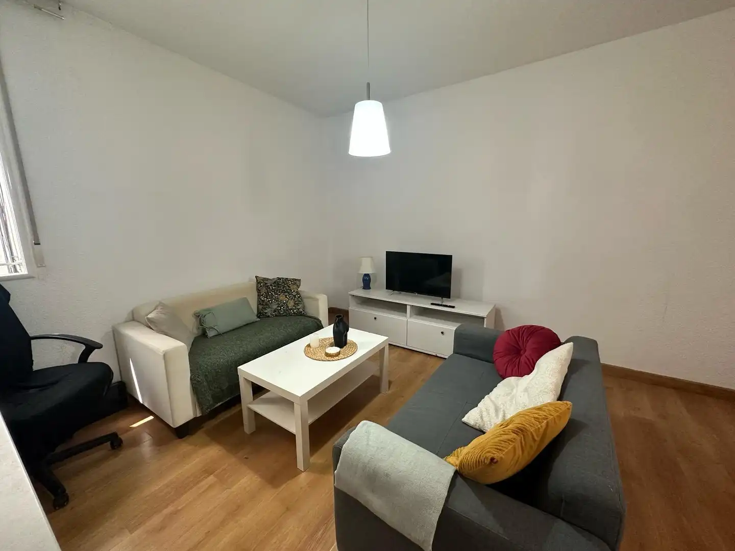 Sala de estar de Piso de alquiler en Madrid con Aire acondicionado, Calefacción y Parquet
