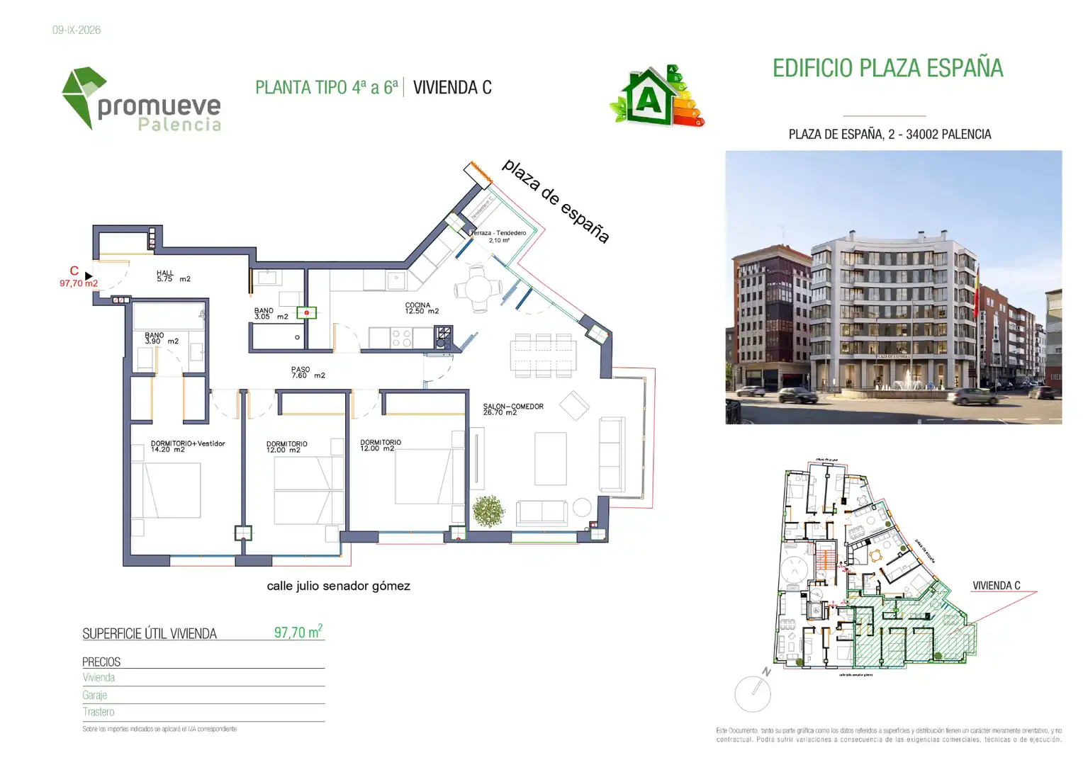 Flat with lift for sale in Plaza de España 2