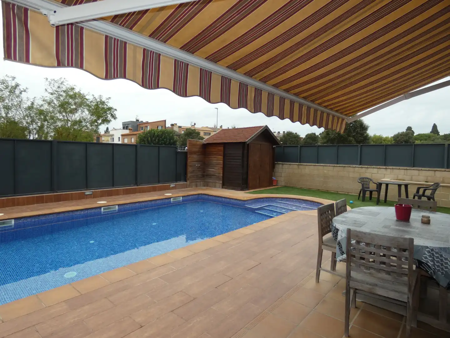 Swimming pool of Houses for sale in Llagostera  with Air Conditioner, Heating and Private garden