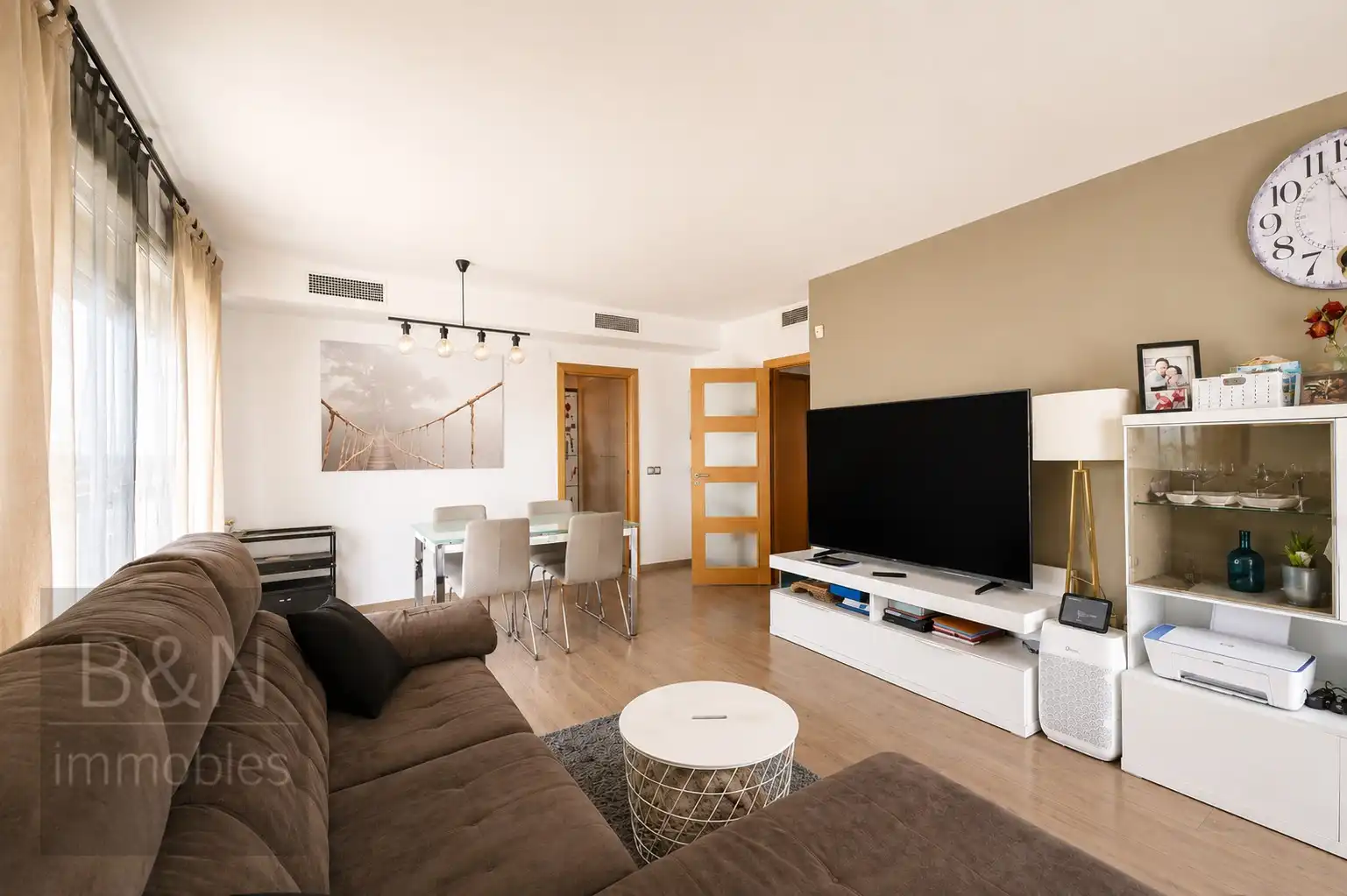 Living room of Flat for sale in Terrassa  with Air Conditioner, Heating and Terrace