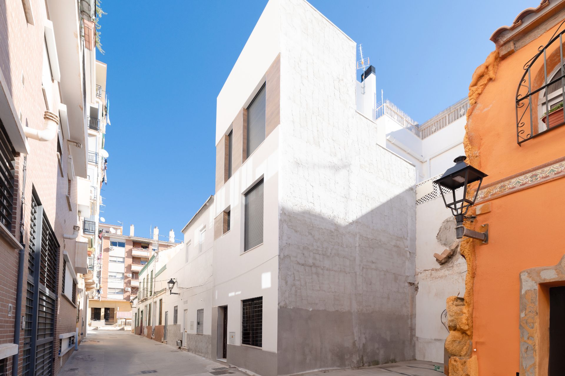 Exterior view of Single-family semi-detached for sale in Málaga Capital  with Air Conditioner, Heating and Terrace
