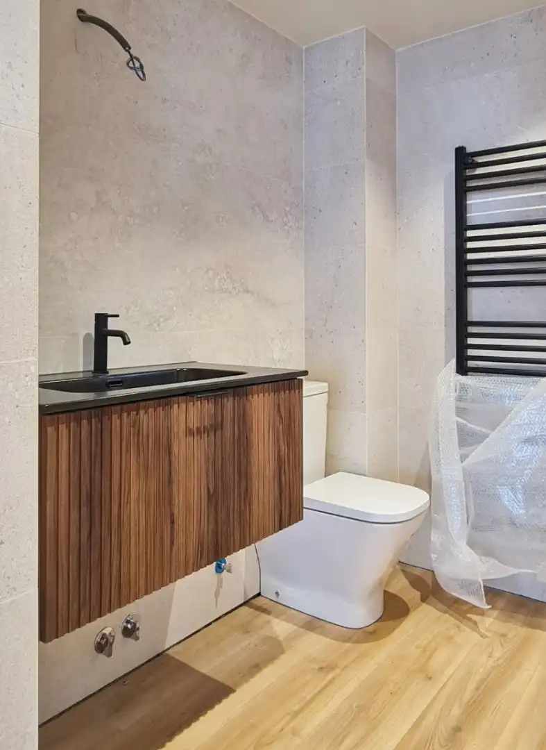 Badezimmer von Maisonette zum Verkauf in Riu de Cerdanya mit Möbliert