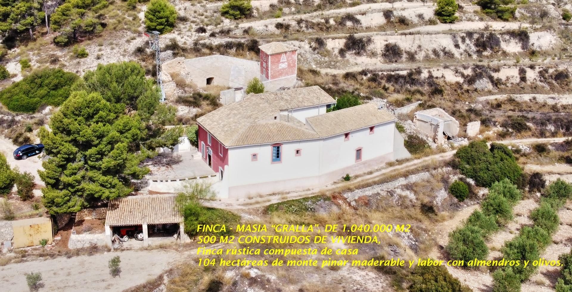 Exterior view of Country house for sale in Monóvar  / Monòver  with Private garden, Terrace and Storage room