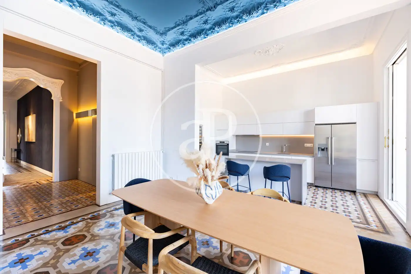 Esszimmer von Wohnung zur Miete in Barcelona mit Klimaanlage, Heizung und Möbliert