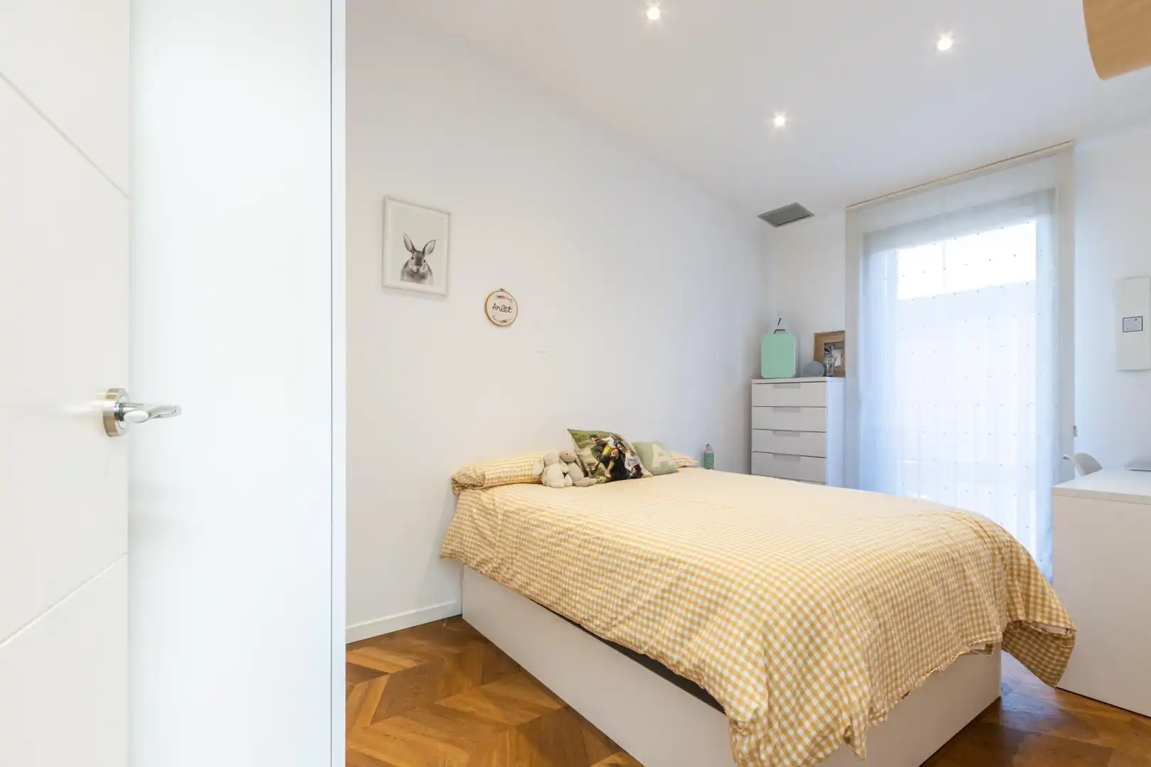 Bedroom of Flat for sale in Sant Llorenç Savall  with Heating, Private garden and Parquet flooring