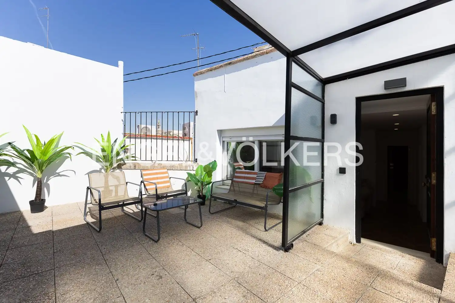 Terrace of Attic for rent in Valencia  with Air Conditioner, Heating and Terrace