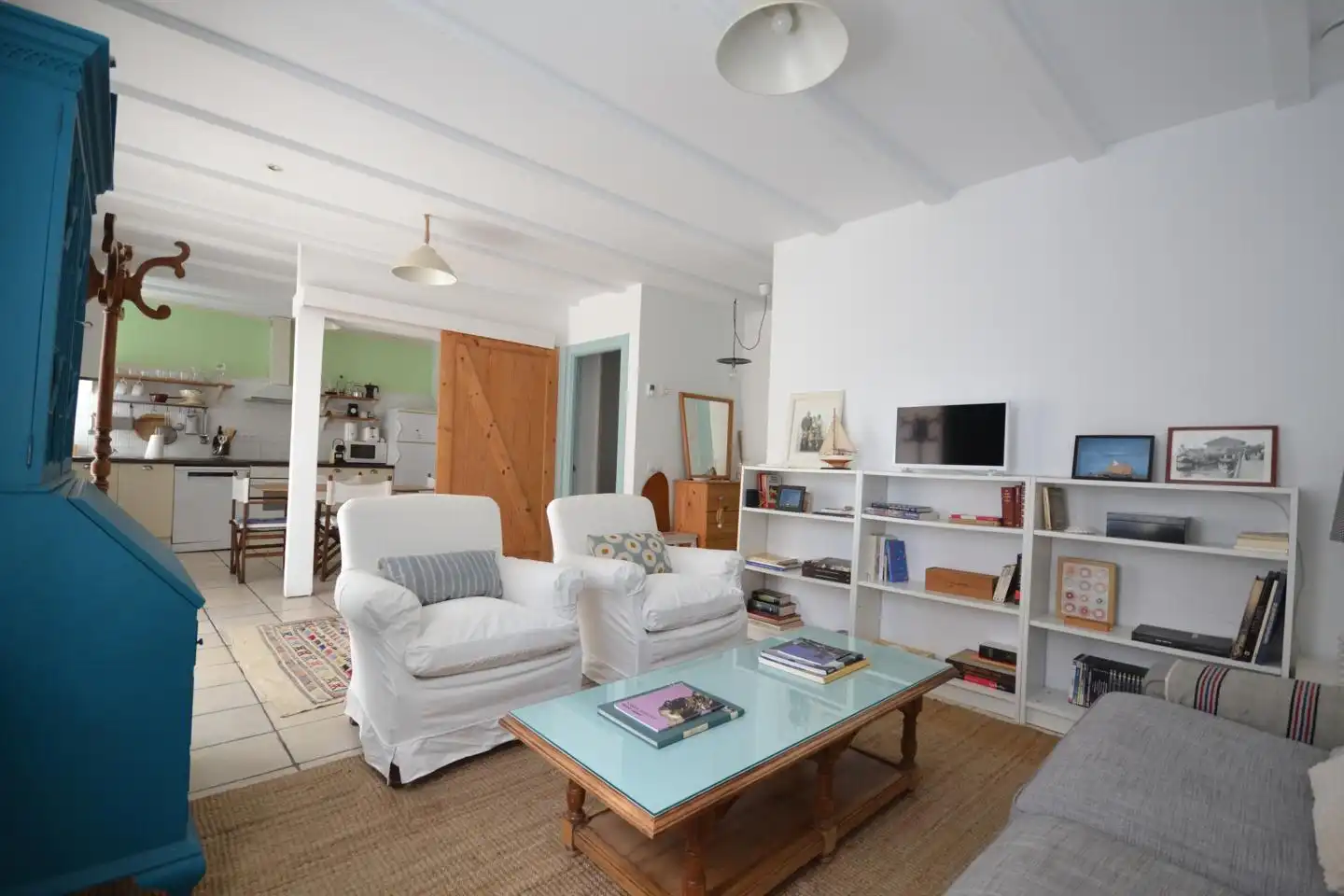 Sala d'estar de Planta baixa de lloguer en Santander amb Calefacció, Jardí privat i Terrassa