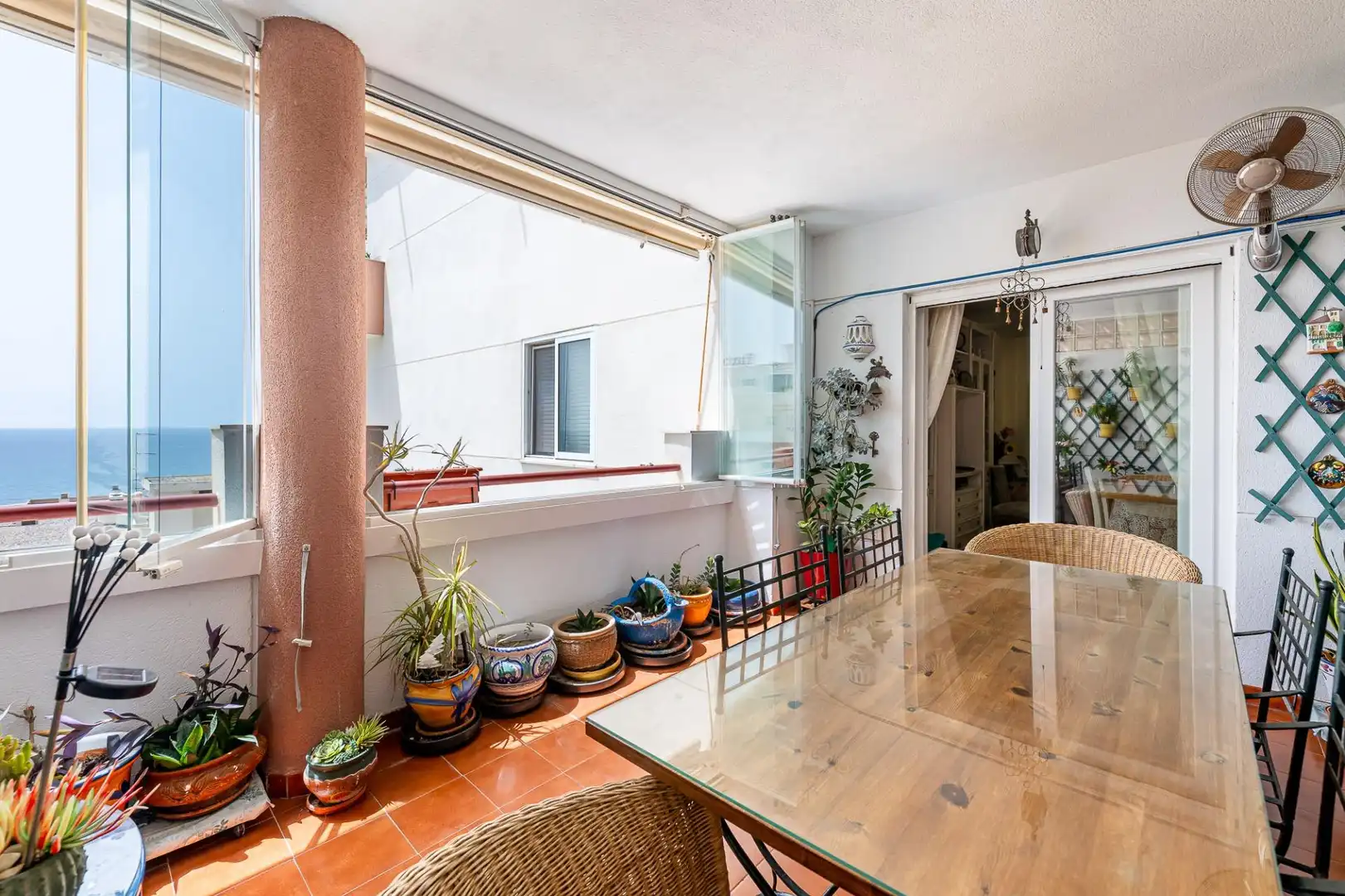 Balcony of Flat for rent in Torrequebrada