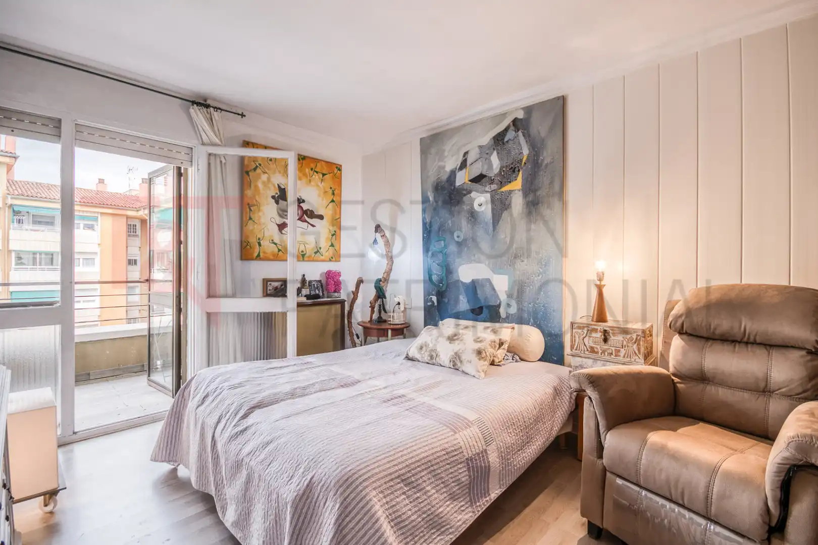 Schlafzimmer von Wohnung zum Verkauf in Manresa mit Heizung, Abstellraum und Balkon