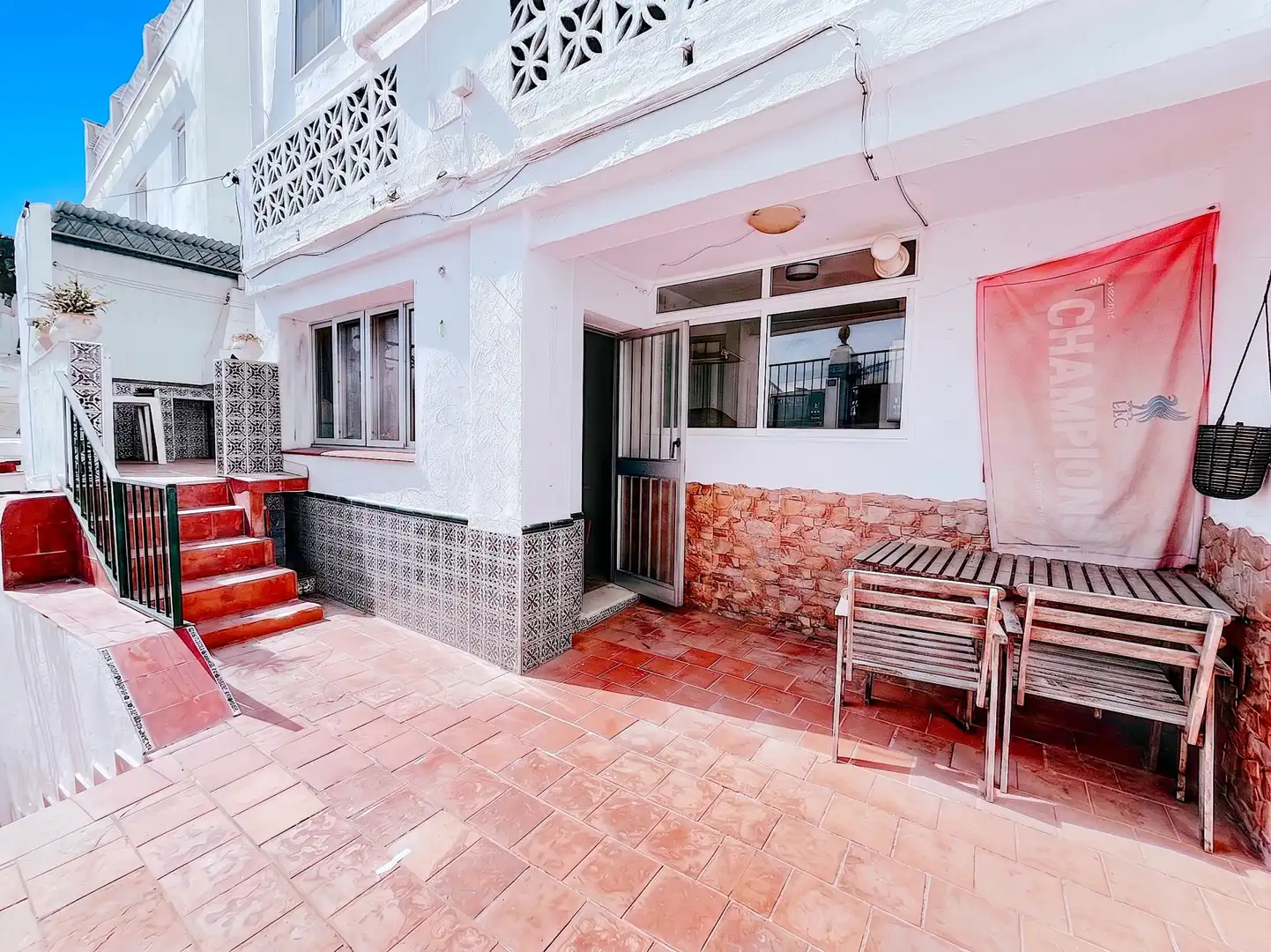 Terrassa de Casa adosada en venda en Mijas amb Jardí privat, Terrassa i Moblat