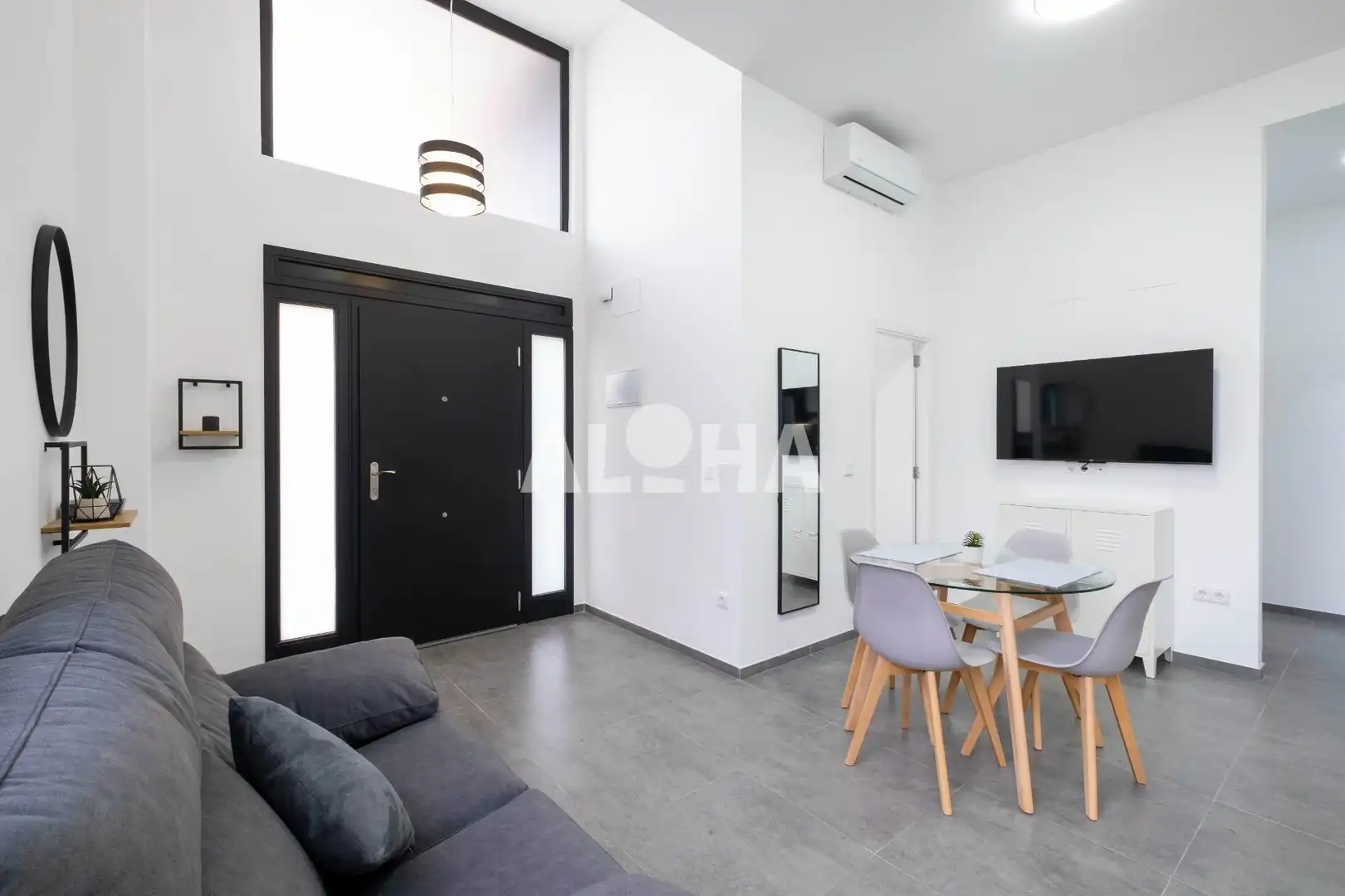 Sala d'estar de Apartament de lloguer en Moncada amb Aire condicionat, Calefacció i Moblat