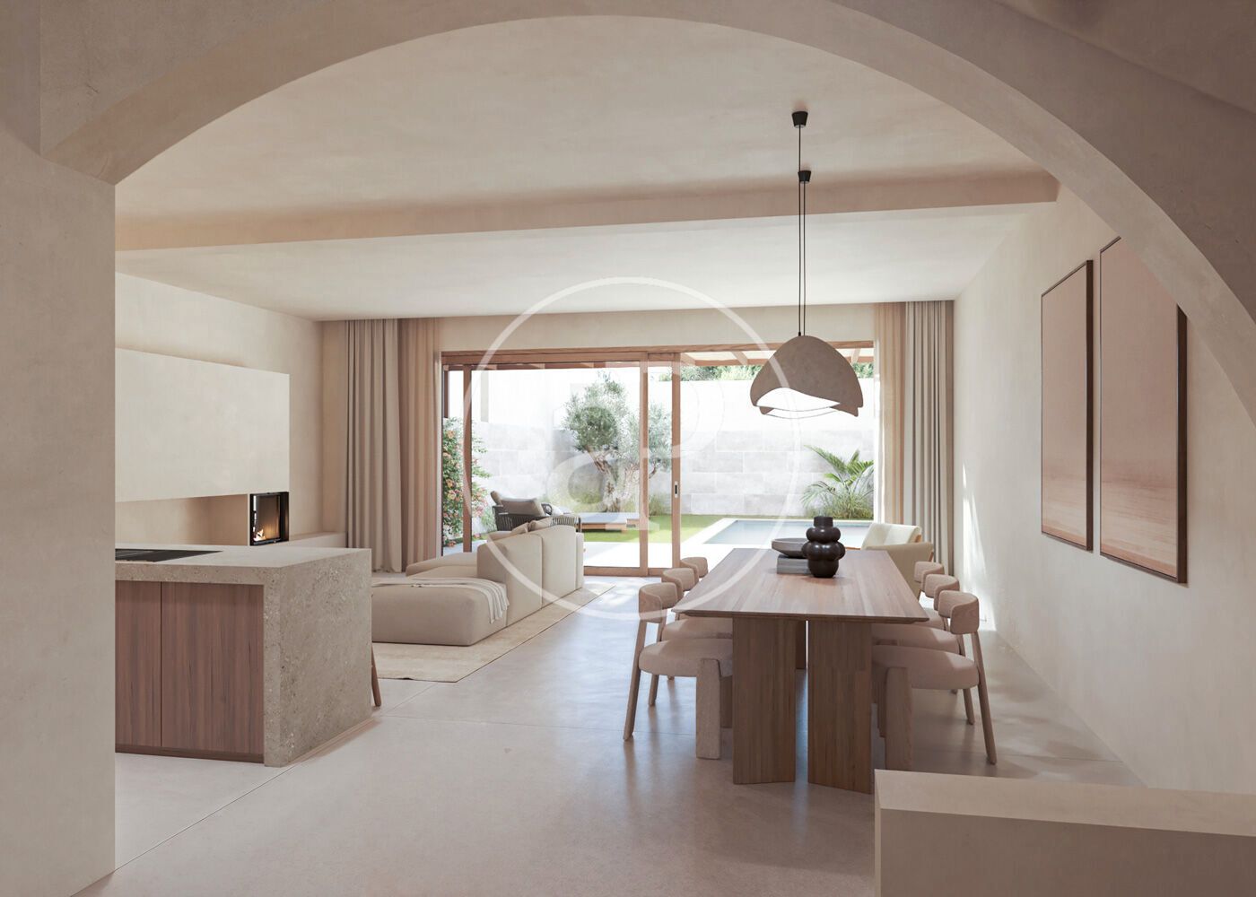 Living room of Single-family semi-detached for sale in Santanyí  with Air Conditioner, Heating and Private garden