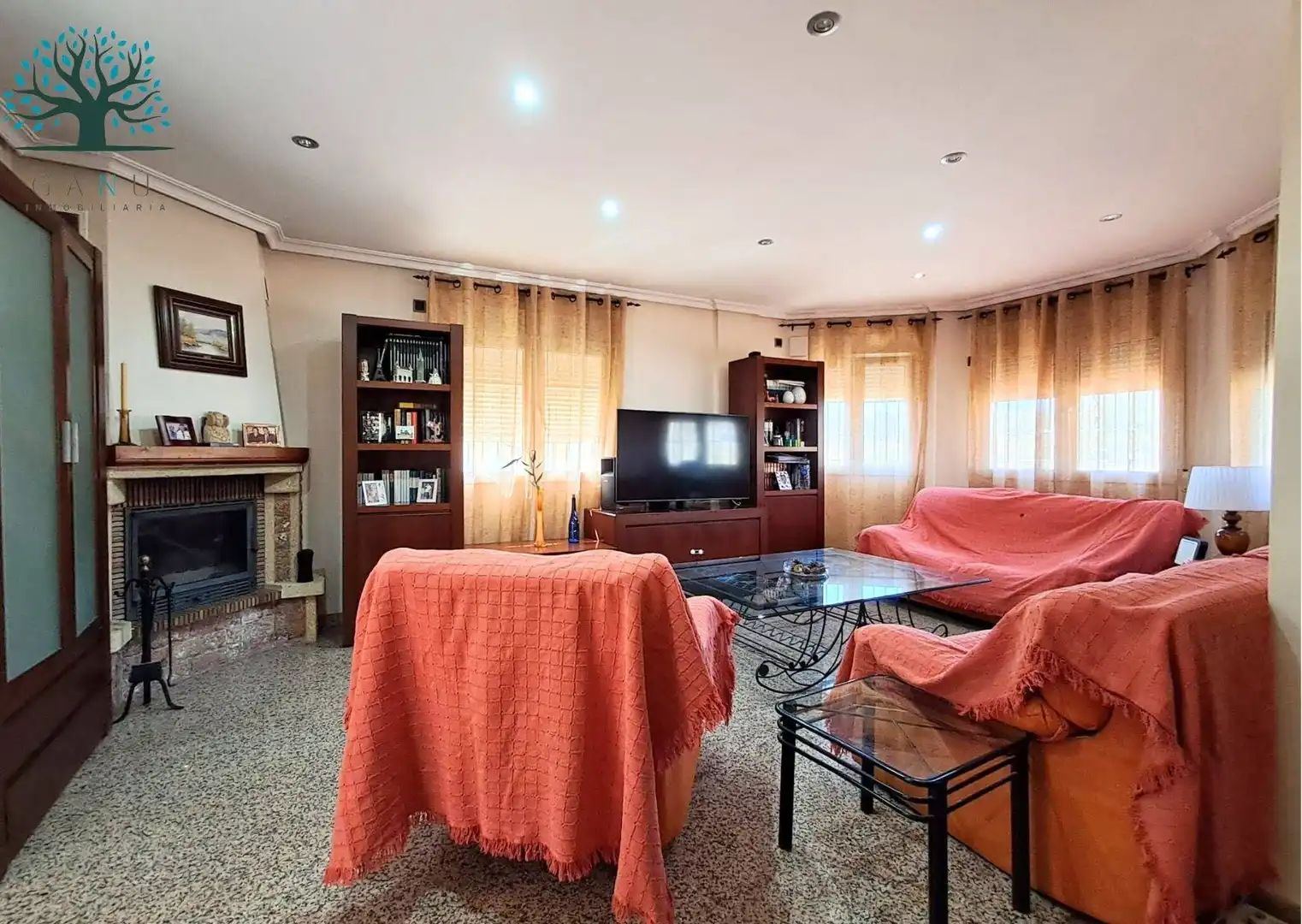 Sala de estar de Casa o chalet en venta en Mazarrón con Aire acondicionado, Terraza y Trastero