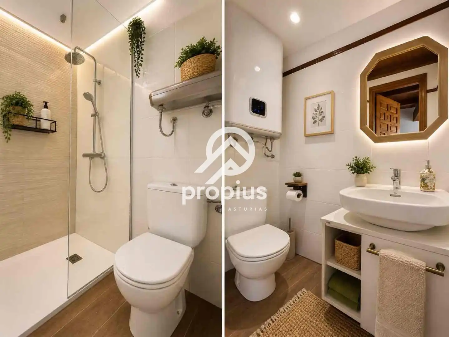 Baño de Casa adosada en venta en Llanes con Calefacción, Trastero y Amueblado