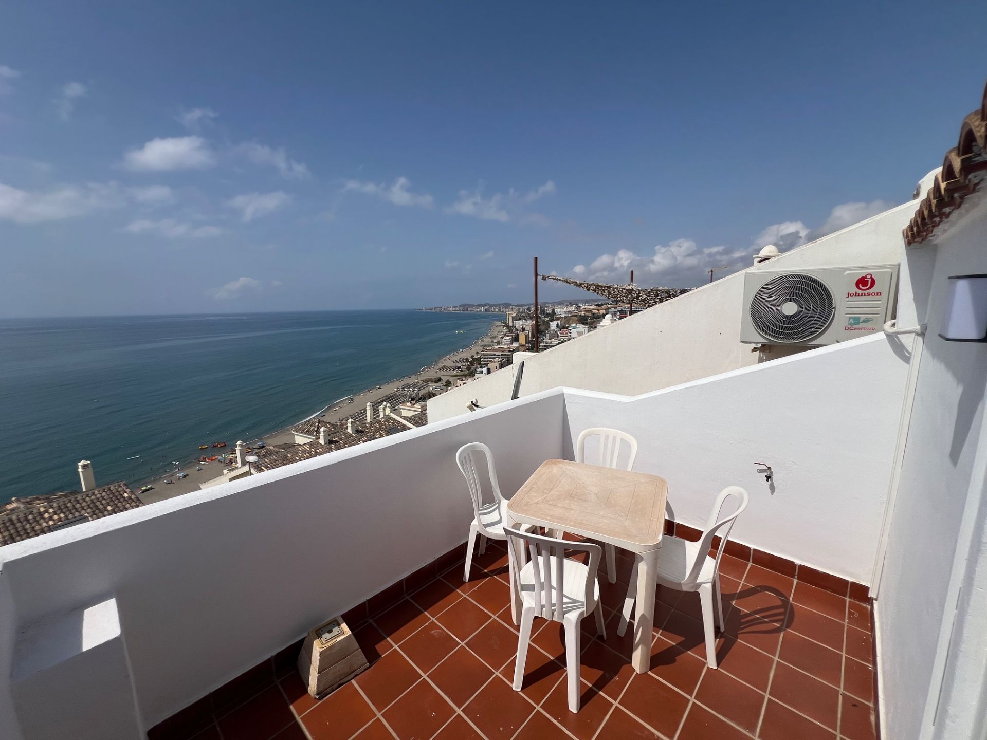 Terraza de Casa adosada de alquiler en Benalmádena con Aire acondicionado, Calefacción y Terraza