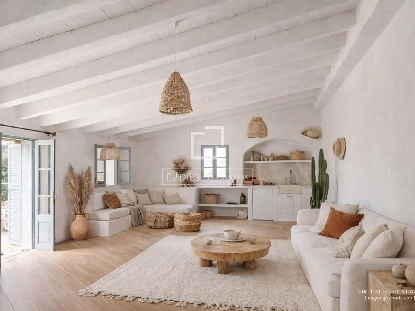 Sala de estar de Finca rústica en venta en Banyalbufar con Jardín privado y Piscina