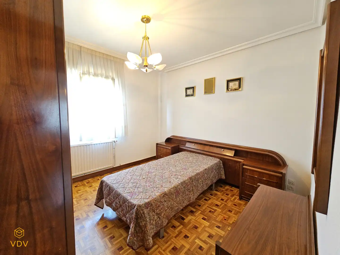Bedroom of Flat for sale in  Pamplona / Iruña  with Heating, Parquet flooring and Storage room